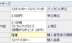 SBI証券リンク当選