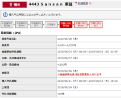 Sansan(サンサン)抽選結果