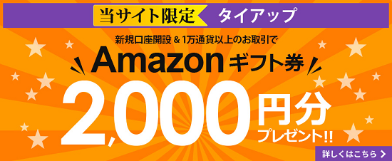 トライオートFXタイアップ特典Amazonギフト2000円画像