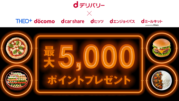 dデリバリーとテオプラスドコモのコラボキャンペーン