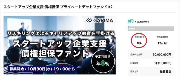 スタートアップ企業支援債権担保プライベートデットファンドの詳細