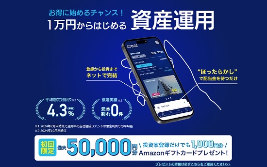 【キャンペーン】CREAL(クリアル)で最大5万円分のAmazonギフトカードが貰える！