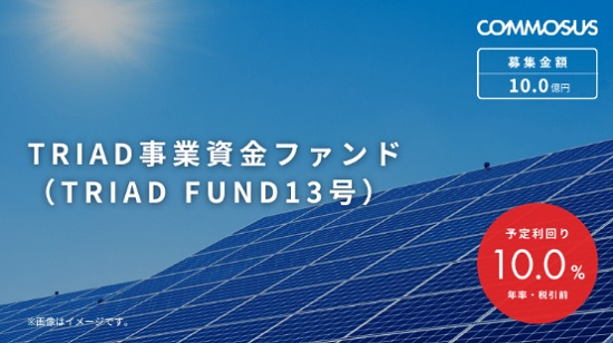 TRIAD事業資金ファンド(TRIAD FUND13号)の詳細